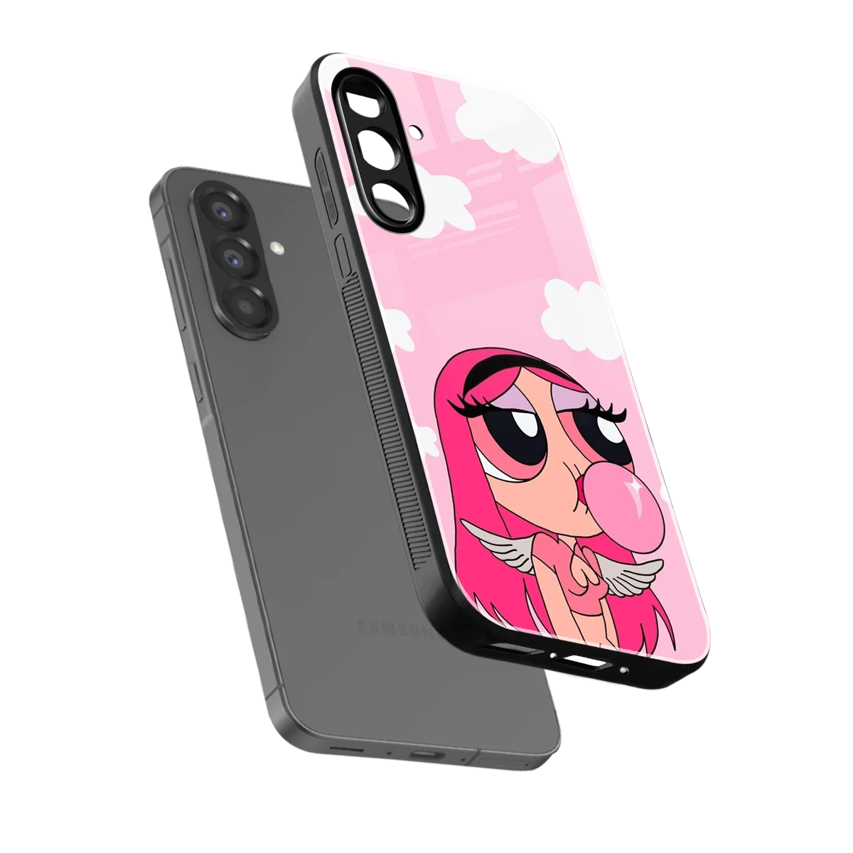 Pinktastic Chic sleek samsung galaxy a56 5g cover with tempered glass back and TPU edges