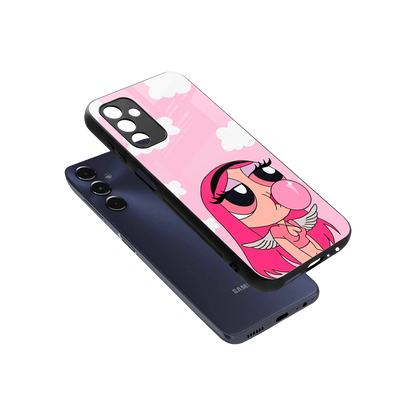 Pinktastic Chic sleek samsung galaxy m14 5g cover with tempered glass back and TPU edges