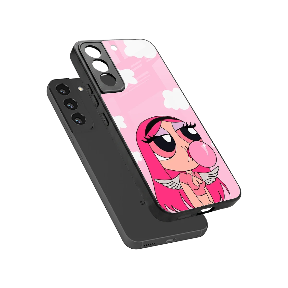 Pinktastic Chic sleek samsung galaxy s22 cover with tempered glass back and TPU edges