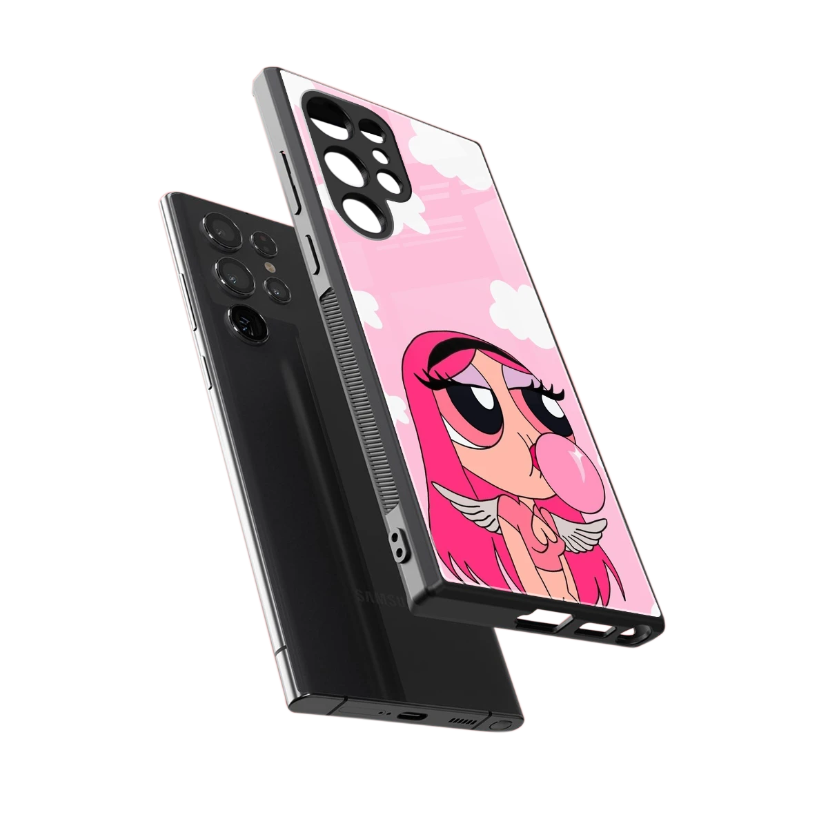 Pinktastic Chic sleek samsung galaxy s23 ultra cover with tempered glass back and TPU edges