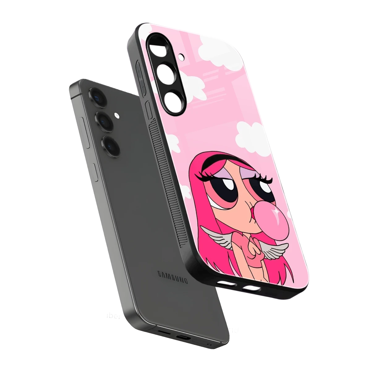 Pinktastic Chic sleek samsung galaxy s25 fe cover with tempered glass back and TPU edges