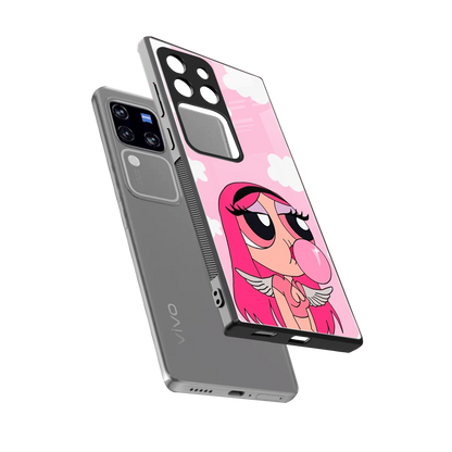 Pinktastic Chic sleekvivo v30 pro cover with tempered glass back and TPU edges