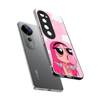 Pinktastic Chic sleek vivo v40 pro cover with tempered glass back and TPU edges