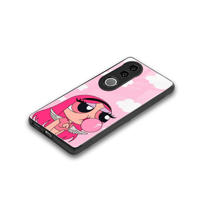 Pinktastic Chic stylish phone case for vivo v50 | glossy glass and slim fit