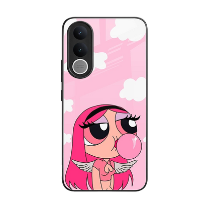 Pinktastic Chic back phone cover | glass case for vivo v70 fe
