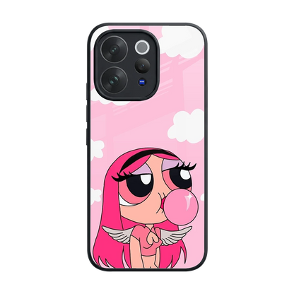 Pinktastic Chic back phone cover | glass case for vivo v70