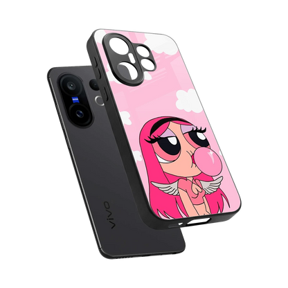 Pinktastic Chic sleek vivo x200 fe cover with tempered glass back and TPU edges