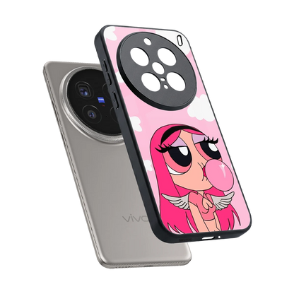 Pinktastic Chic sleek vivo x200 pro cover with tempered glass back and TPU edges