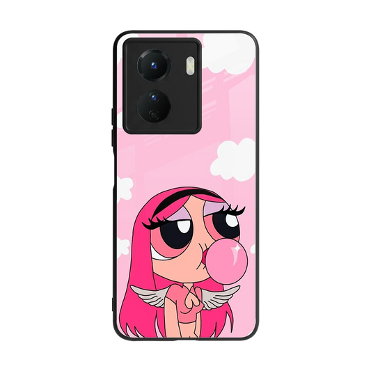 Pinktastic Chic back phone cover | glass case for vivo y16