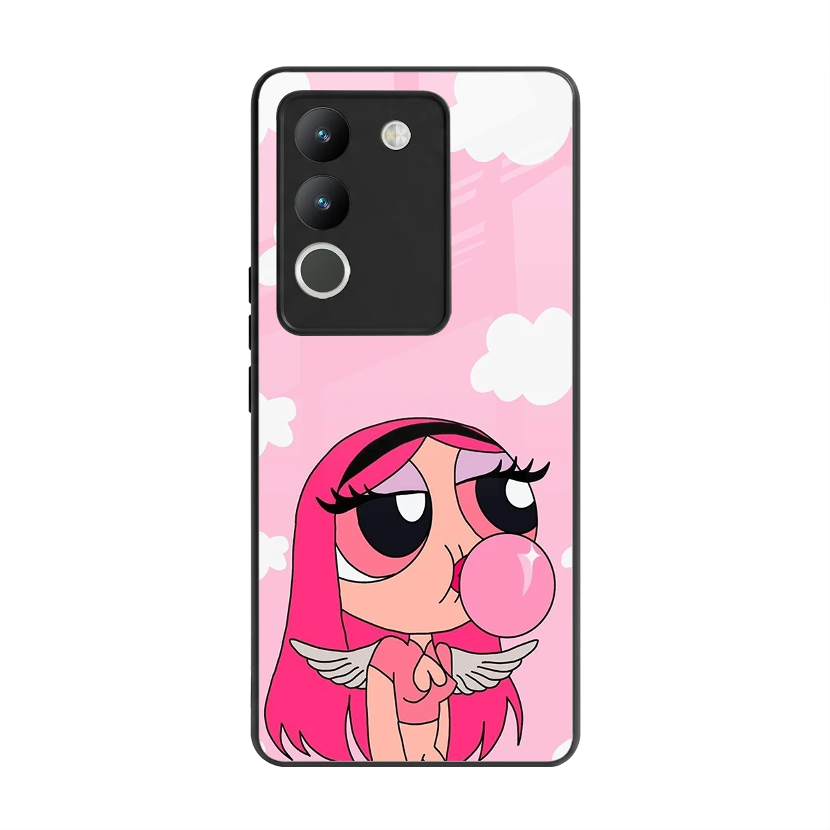 Pinktastic Chic back phone cover | glass case for vivo y200 5g