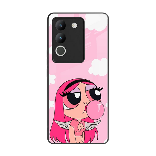 Pinktastic Chic back phone cover | glass case for vivo y200 5g