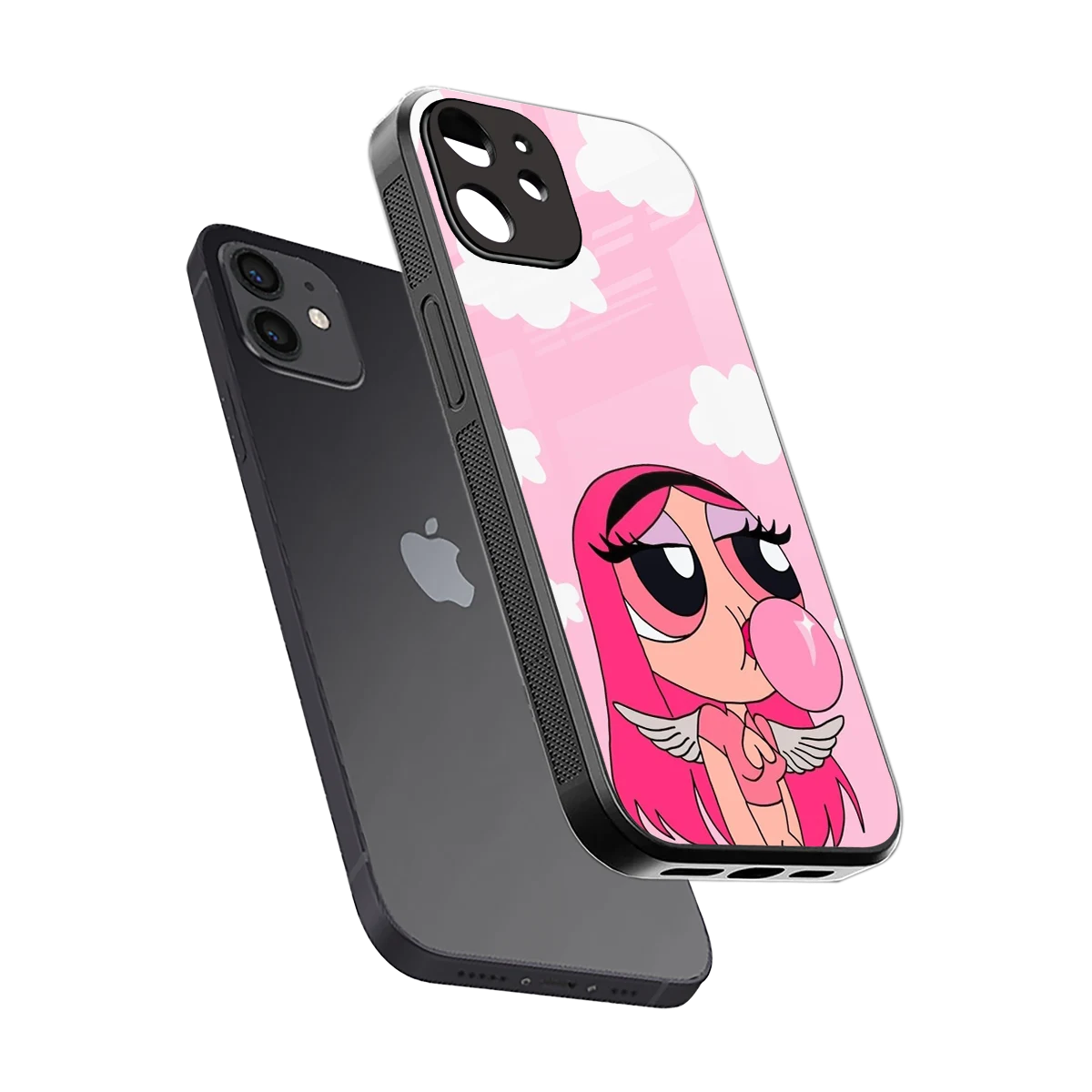 Pinktastic Chic sleek iphone 12 cover with tempered glass back and TPU edges