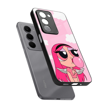 Pinktastic Chic sleek redmi 15 5g cover with tempered glass back and TPU edges