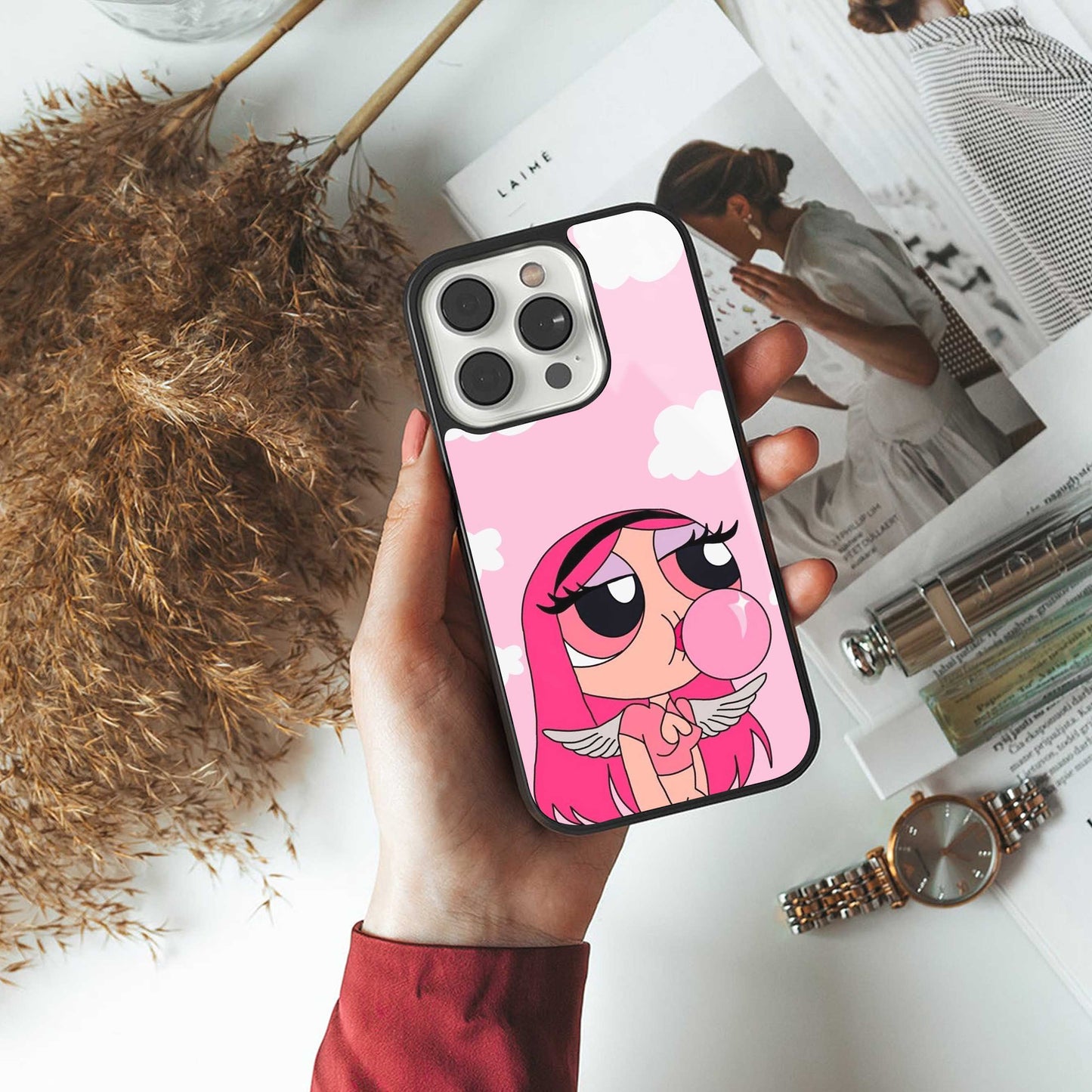 Pinktastic Chic Phone Case for Iphone 16 | Glass Case
