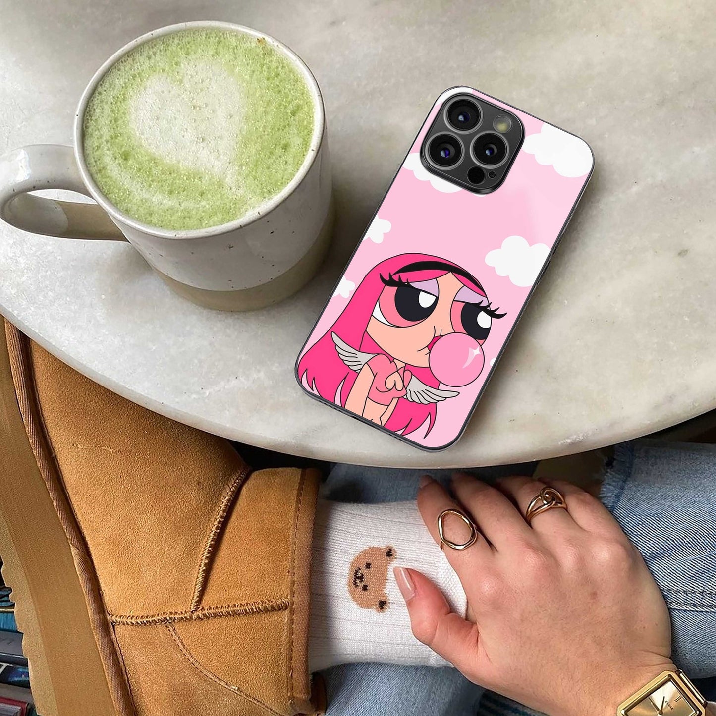 Pinktastic Chic Phone Case for Iphone 16 | Glass Case