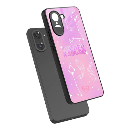 Pisces Aura sleek oneplus nord ce5 5g cover with tempered glass back and TPU edges