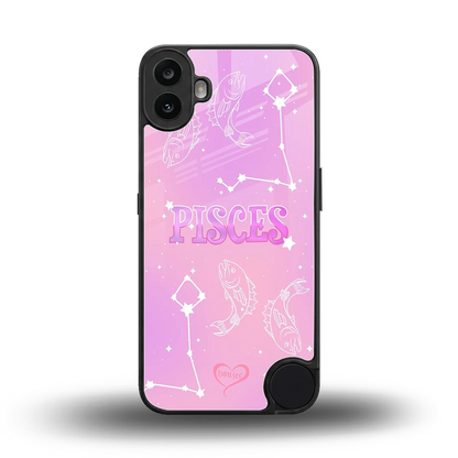 Pisces Aura back phone cover | glass case for cmf nothing phone 1