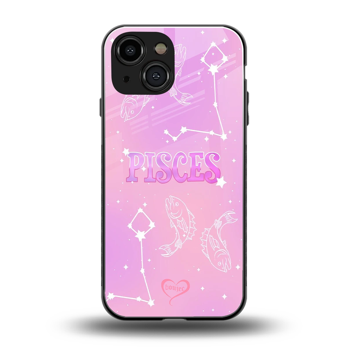 Pisces Aura back phone cover | glass case for iphone 12 mini