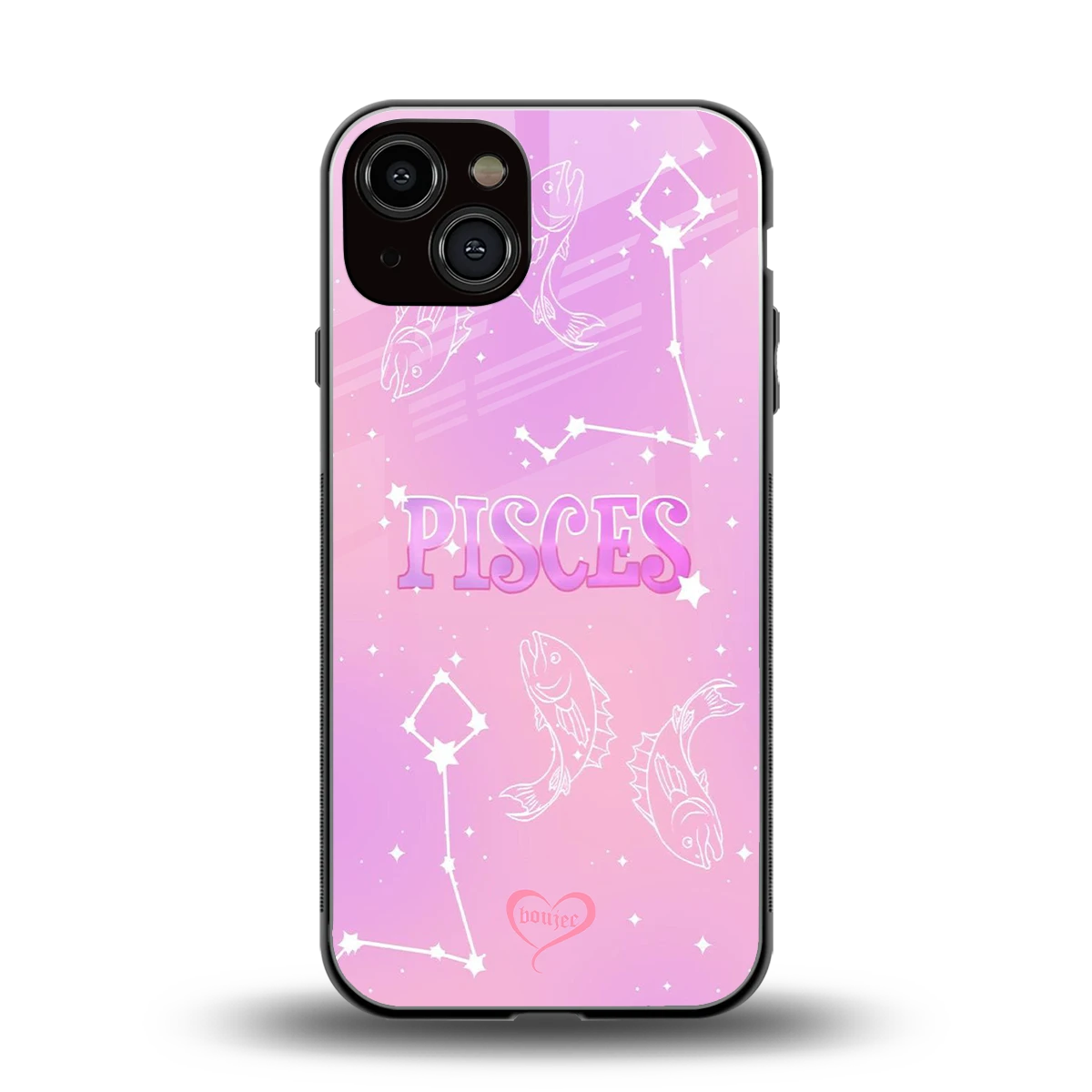 Pisces Aura back phone cover | glass case for iphone 13