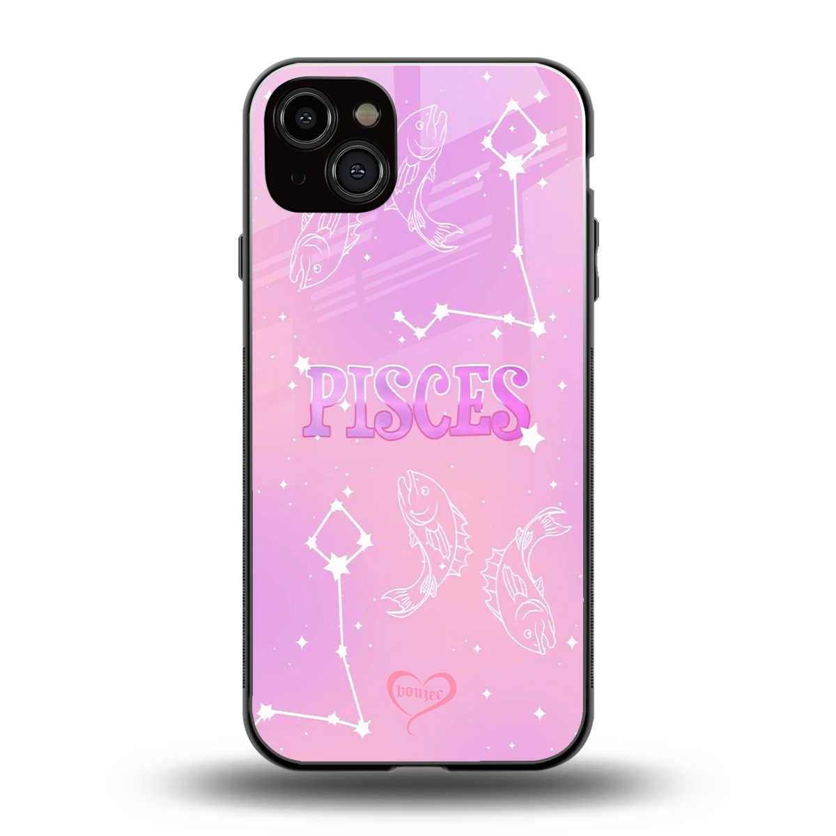 Pisces Aura back phone cover | glass case for iphone 14 plus