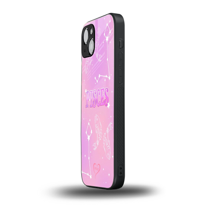 Pisces Aura iphone 14 plus mobile cover | shockproof glass phone case