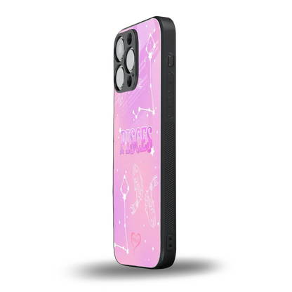 Pisces Aura iphone 15 pro max mobile cover | shockproof glass phone case
