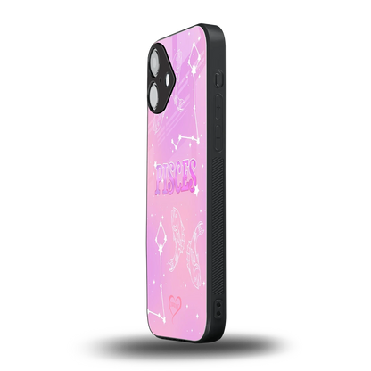 Pisces Aura iphone 16 plus mobile cover | shockproof glass phone case