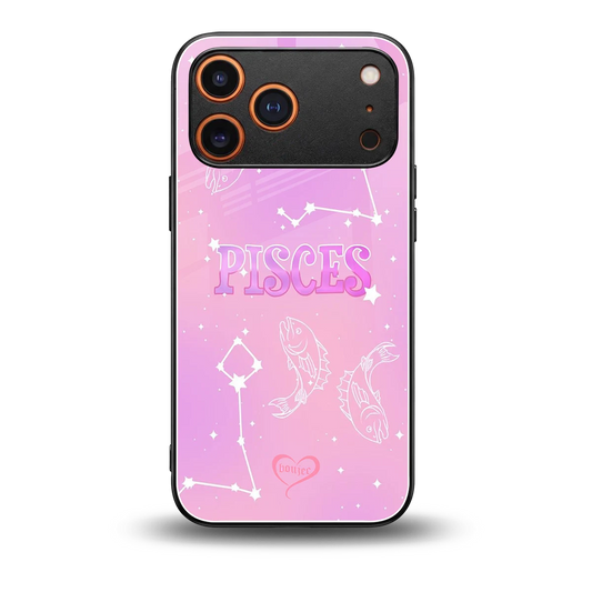Pisces Aura back phone cover | glass case for iphone 17 pro max