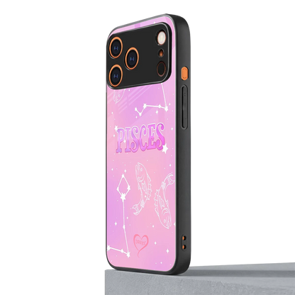 Pisces Aura iphone 17 pro mobile cover | shockproof glass phone case