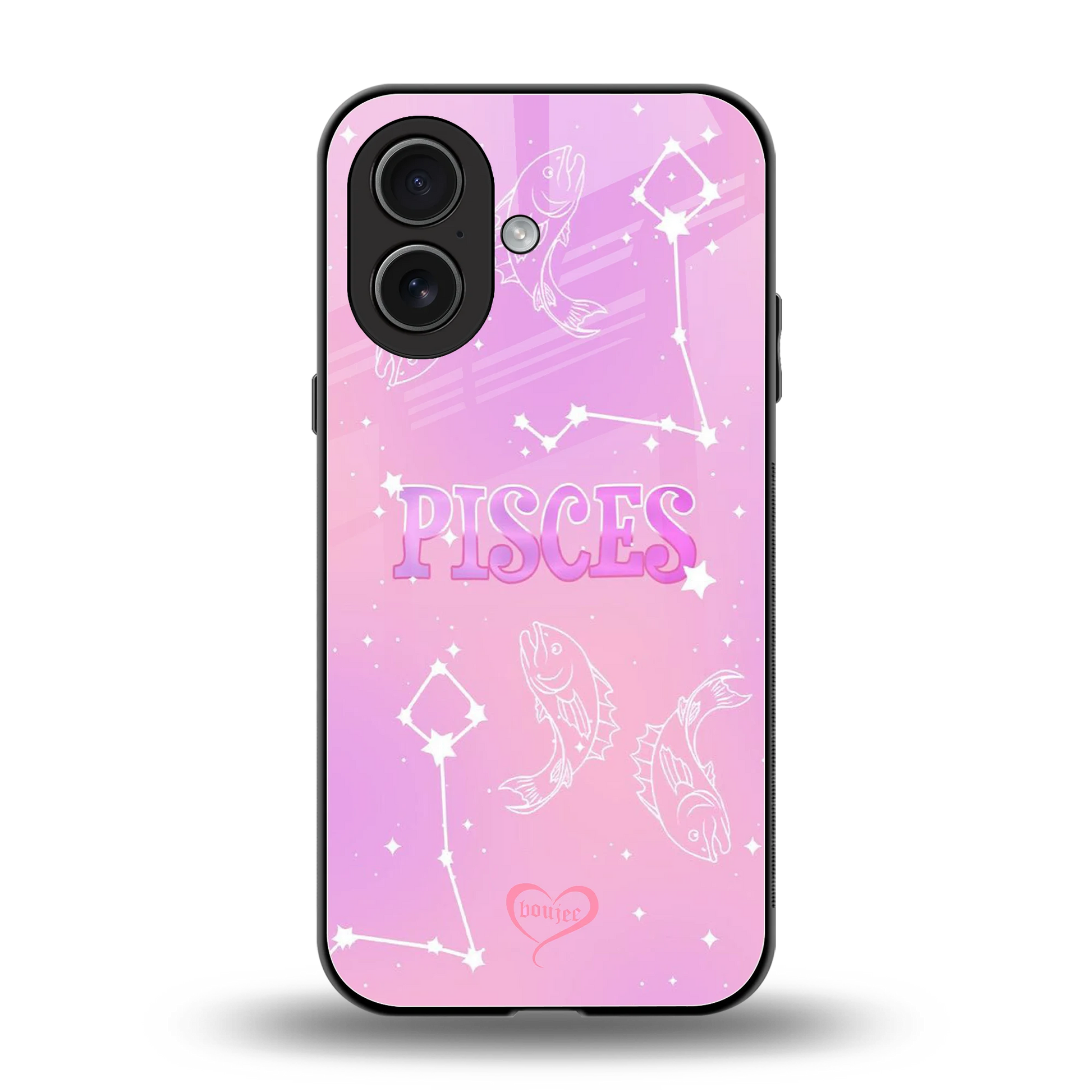 Pisces Aura back phone cover | glass case for iphone 17