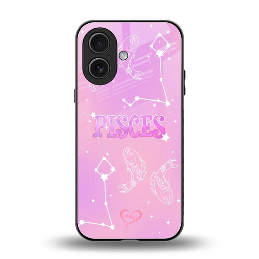Pisces Aura back phone cover | glass case for iphone 17