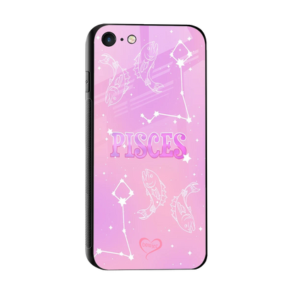 Pisces Aura sleek iphone 7 cover with tempered glass back and TPU edges