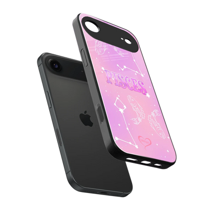 Pisces Aura sleek iphone air cover with tempered glass back and TPU edges