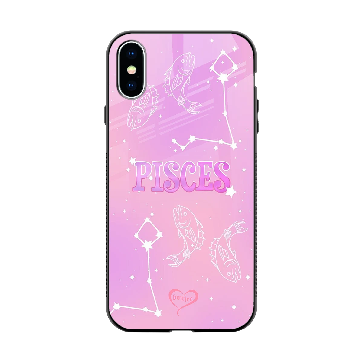 Pisces Aura back phone cover | glass case for iphone xs
