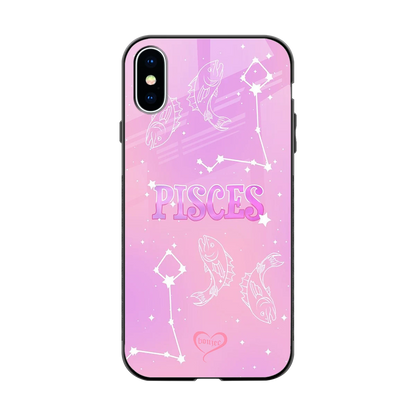 Pisces Aura back phone cover | glass case for iphone xs