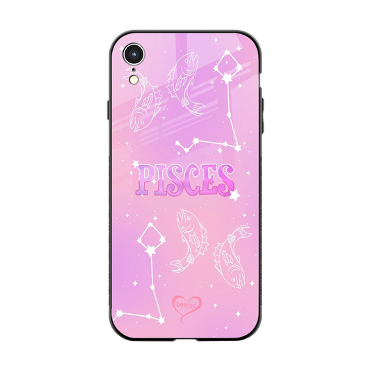 Pisces Aura back phone cover | glass case for iphone xr