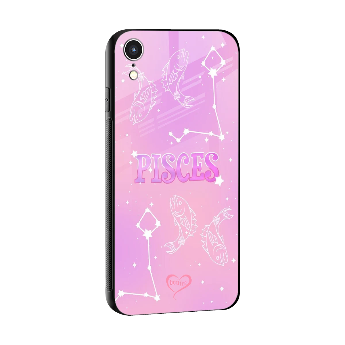 Pisces Aura sleek iphone xr cover with tempered glass back and TPU edges