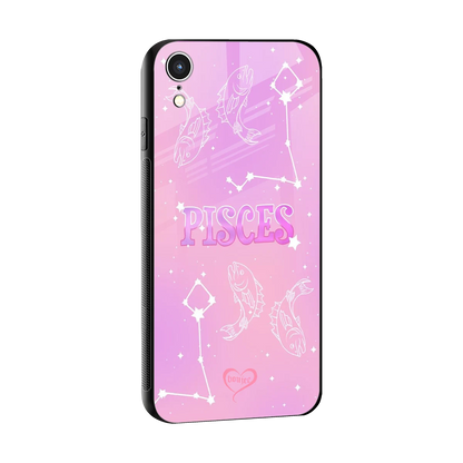 Pisces Aura sleek iphone xr cover with tempered glass back and TPU edges
