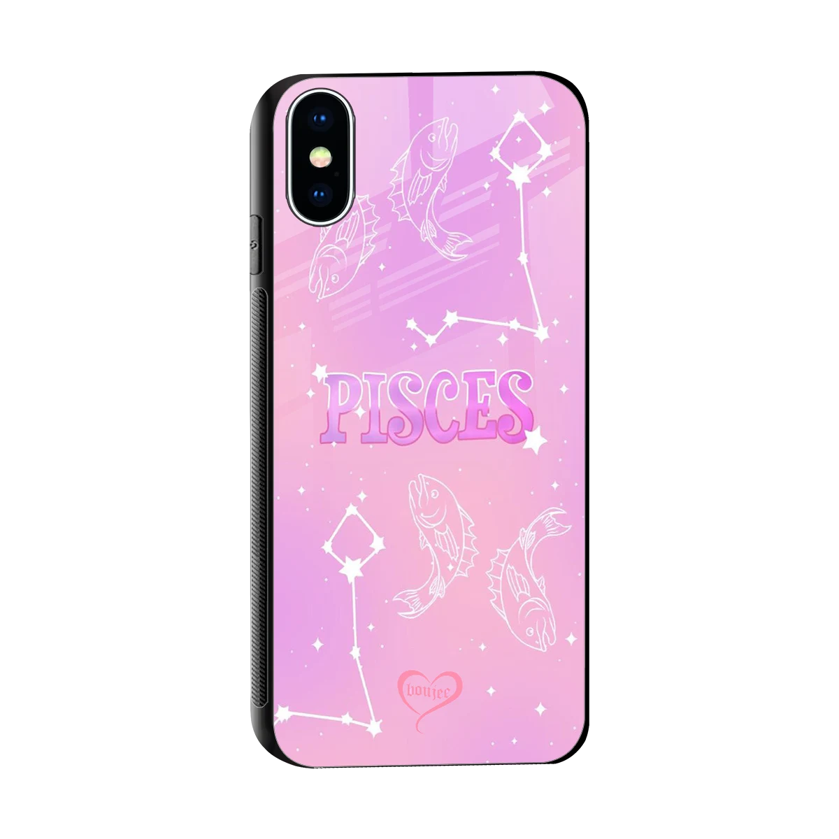 Pisces Aura sleek iphone xs cover with tempered glass back and TPU edges