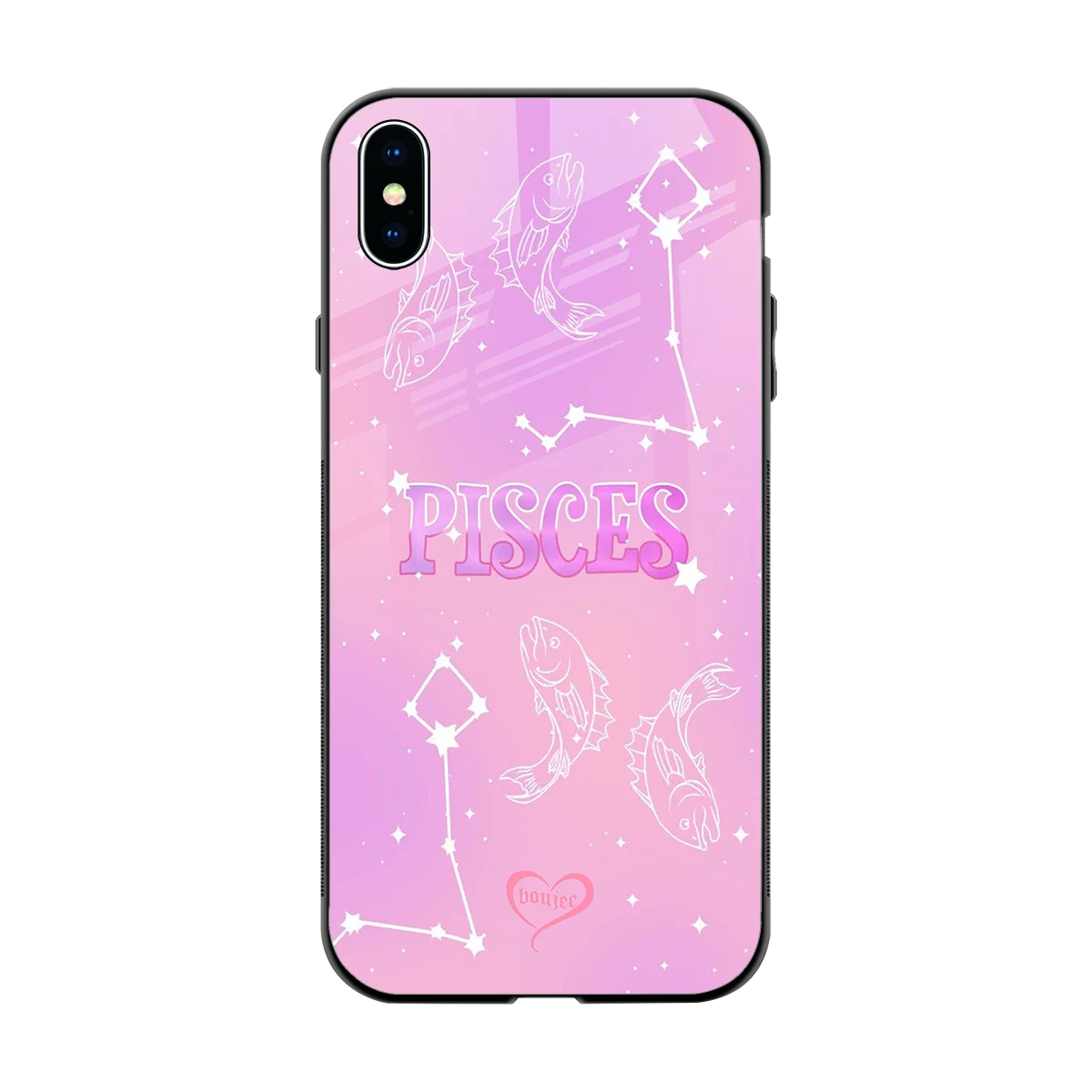 Pisces Aura back phone cover | glass case for iphone xs max