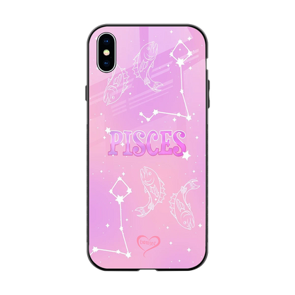 Pisces Aura back phone cover | glass case for iphone xs max