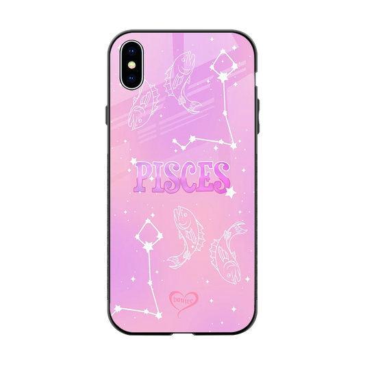 Pisces Aura back phone cover | glass case for iphone xs max