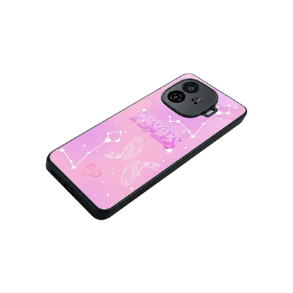 Pisces Aura stylish phone case for iqoo neo 10r 5g | glossy glass and slim fit