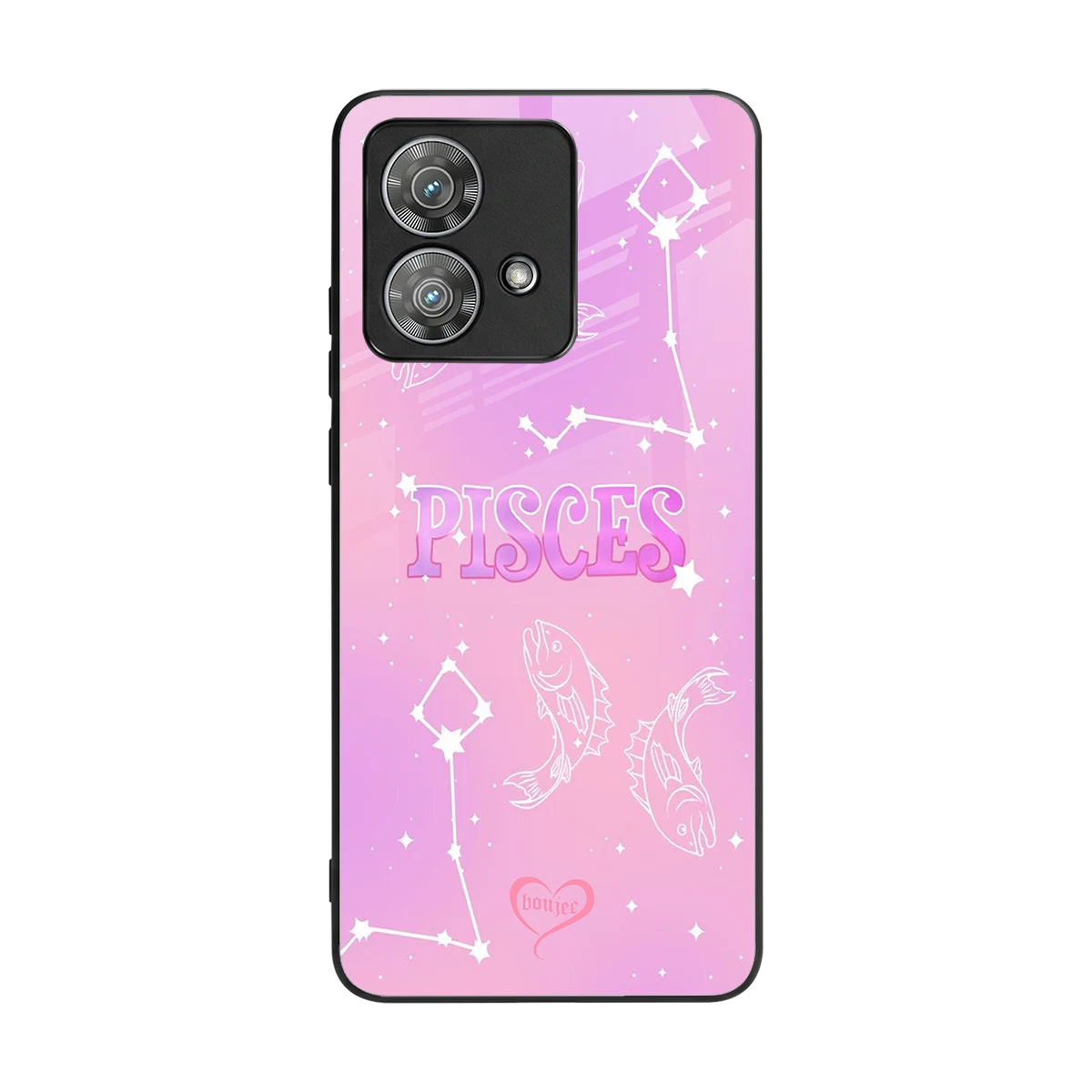 Pisces Aura back phone cover | glass case for motorola edge 40 neo 5g