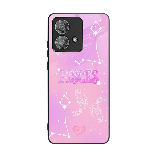 Pisces Aura back phone cover | glass case for motorola edge 40 neo 5g