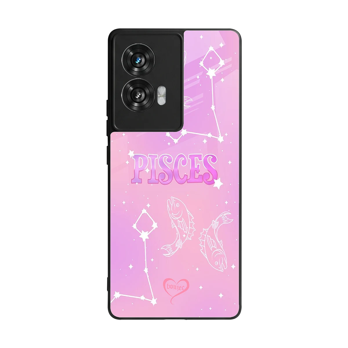 Pisces Aura back phone cover | glass case for motorola edge 50 fusion