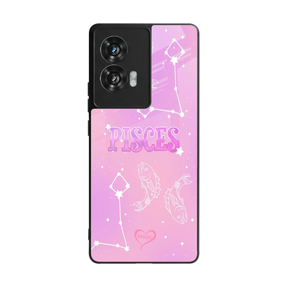 Pisces Aura back phone cover | glass case for motorola edge 50 fusion