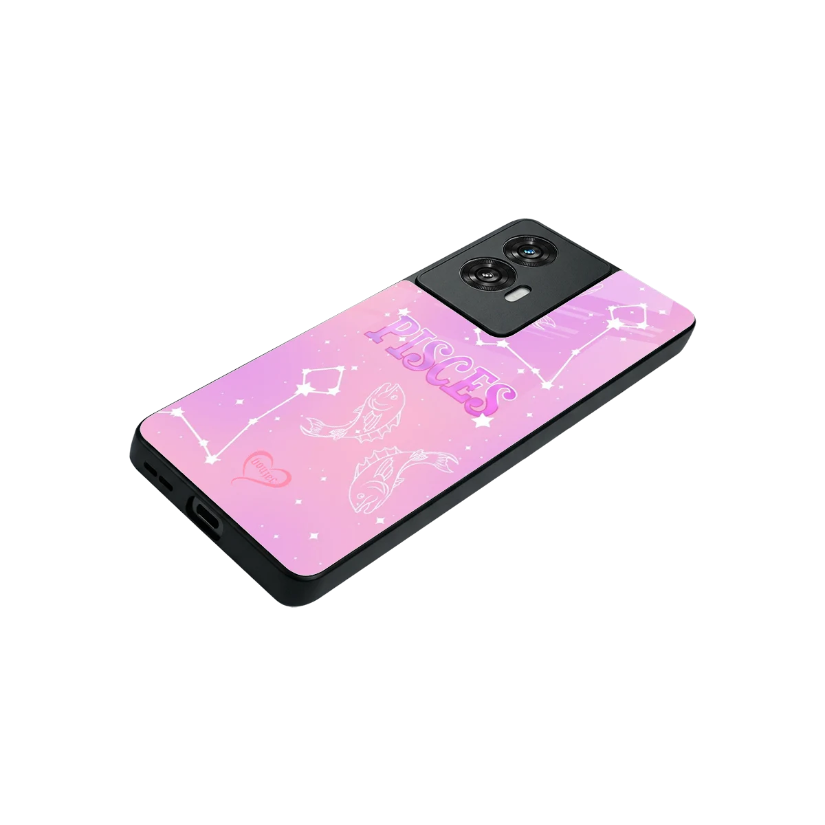 Pisces Aura stylish phone case for motorola edge 50 fusion | glossy glass and slim fit