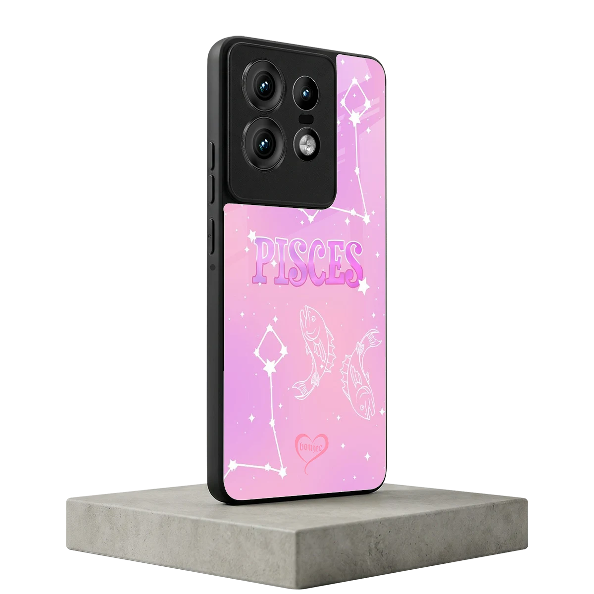 Pisces Aura motorola edge 50 pro mobile cover | shockproof glass phone case
