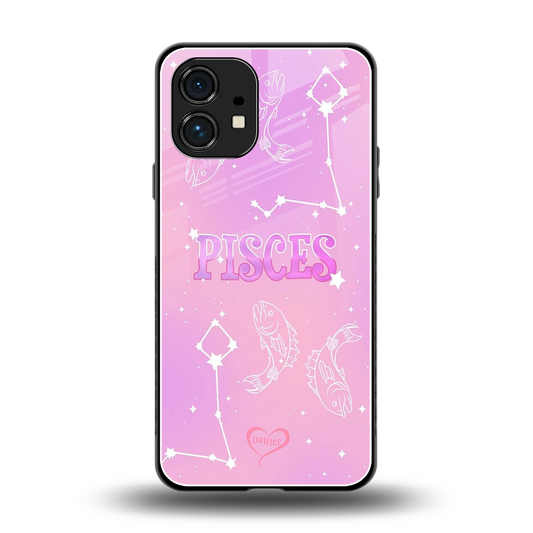 Pisces Aura back phone cover | glass case for nothing phone 1